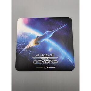 Boeing Above & Beyond Vintage Rocket Ship Space Travel Mouse Pad Outerspace